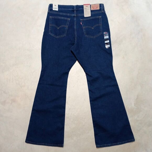 NWT Levi's 726 Flare Jeans Women's 32x30 Denim Bell Bottom High Rise Retro - Picture 1 of 11